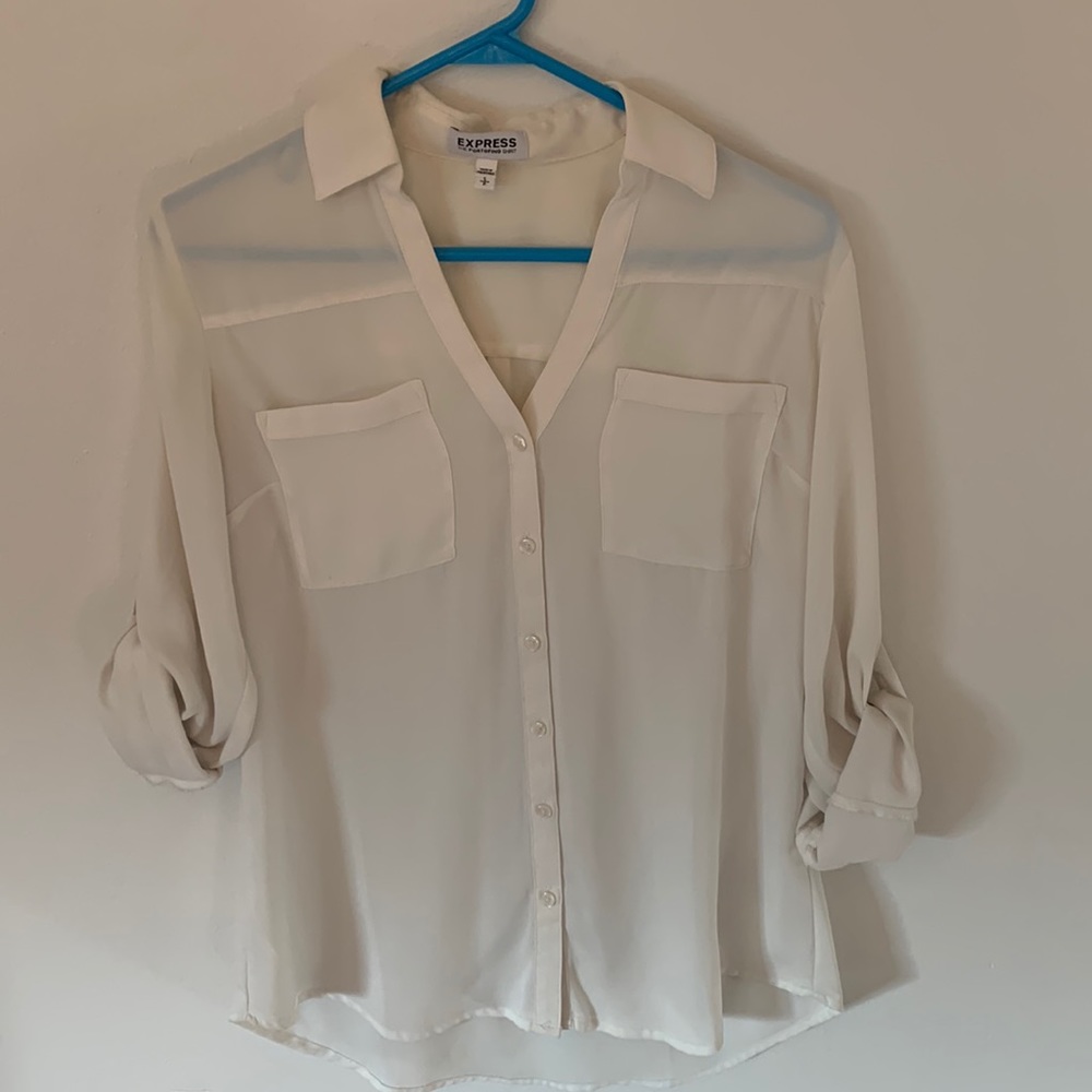 Express sheer portofino shirt